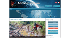 Desktop Screenshot of citizenofourworld.org